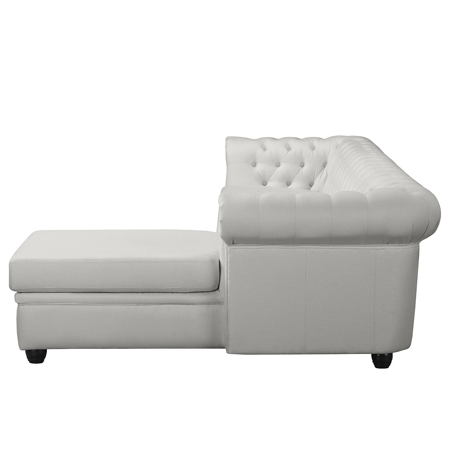 Ecksofa Dormir - Webstoff Sogol: Lichtgrau - Breite: 265 cm - Ottomane davorstehend rechts 5 Ecksofa Dormir - Webstoff Sogol: Lichtgrau - Breite: 265 cm - Ottomane davorstehend rechts – Bild 5