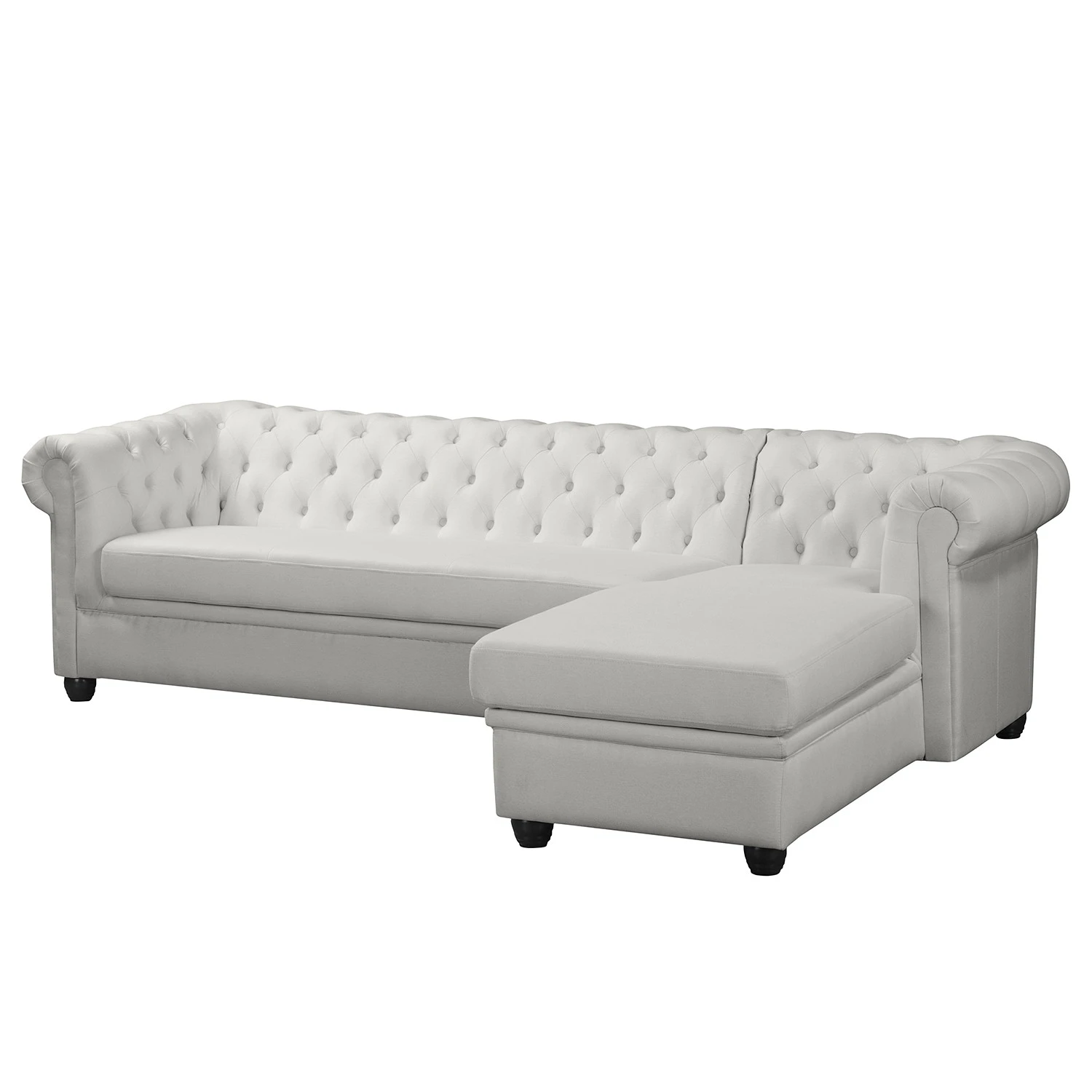 Ecksofa Dormir - Webstoff Sogol: Lichtgrau - Breite: 265 cm - Ottomane davorstehend rechts 6 Ecksofa Dormir - Webstoff Sogol: Lichtgrau - Breite: 265 cm - Ottomane davorstehend rechts – Bild 6