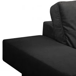 Loftscape Ecksofa Dert - Microfaser Jada: Schwarz - Ottomane davorstehend rechts -Wohnzimmermöbel boutique en ligne 1000287706 210930 133421000129 DETAILS P000000001000287706