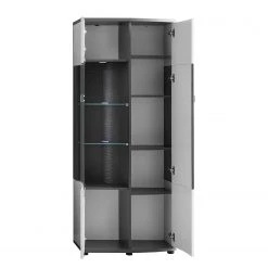 Loftscape Vitrinenschrank Intento II - Hochglanz Weiß / Anthrazit 9 Loftscape Vitrinenschrank Intento II - Hochglanz Weiß / Anthrazit -Wohnzimmermöbel boutique en ligne 1000288185 210827 12095500043 DETAILS P000000001000288185