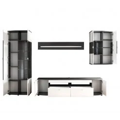 Loftscape Wohnwand Intento II (4-teilig) - Hochglanz Weiß / Anthrazit 23 Loftscape Wohnwand Intento II (4-teilig) - Hochglanz Weiß / Anthrazit -Wohnzimmermöbel boutique en ligne 1000288190 210827 12095900095 DETAILS P000000001000288190