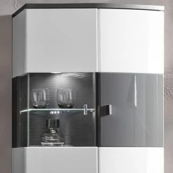 Loftscape Wohnwand Intento II (4-teilig) - Hochglanz Weiß / Anthrazit 28 Loftscape Wohnwand Intento II (4-teilig) - Hochglanz Weiß / Anthrazit -Wohnzimmermöbel boutique en ligne 1000288190 210827 12095900100 DETAILS P000000001000288190