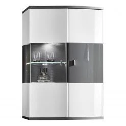 Loftscape Wohnwand Intento III (3-teilig) - Hochglanz Weiß / Anthrazit -Wohnzimmermöbel boutique en ligne 1000288375 210827 16503900009 DETAILS P000000001000288375