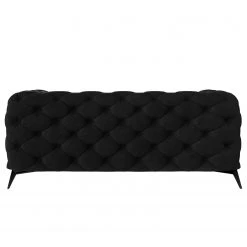 Jack & Alice Sofa Laviva I (2-Sitzer) - Samt Ravi: Schwarz -Wohnzimmermöbel boutique en ligne 1000288493 210928 11440200486 DETAILS P000000001000288493