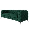 Jack & Alice Sofa Laviva I (2,5-Sitzer) - Samt Ravi: Antikgrün