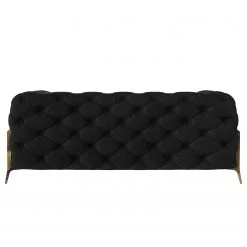 Jack & Alice Sofa Laviva II (2-Sitzer) - Samt Ravi: Schwarz -Wohnzimmermöbel boutique en ligne 1000288499 210928 11434600458 DETAILS P000000001000288499