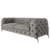 Jack & Alice Sofa Laviva II (2,5-Sitzer) - Samt Ravi: Taupe