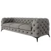 Jack & Alice Sofa Laviva I (3-Sitzer) - Samt Ravi: Taupe