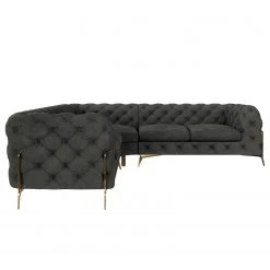 Jack & Alice Ecksofa Laviva IV - Samt Ravi: Anthrazit - 262 x 262 cm 7 Jack & Alice Ecksofa Laviva IV - Samt Ravi: Anthrazit - 262 x 262 cm -Wohnzimmermöbel boutique en ligne 1000288795 210928 11412600211 DETAILS P000000001000288795