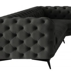 Jack & Alice Wohnlandschaft Laviva I - Samt Ravi: Anthrazit - Ausrichtung rechts -Wohnzimmermöbel boutique en ligne 1000288941 220325 090 DETAILS P000000001000288941