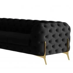 Jack & Alice Wohnlandschaft Laviva II - Samt Ravi: Schwarz - Ausrichtung links -Wohnzimmermöbel boutique en ligne 1000288962 220325 050 DETAILS P000000001000288962