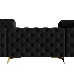 Jack & Alice Wohnlandschaft Laviva II - Samt Ravi: Schwarz - Ausrichtung links -Wohnzimmermöbel boutique en ligne 1000288962 220325 100 DETAILS P000000001000288962