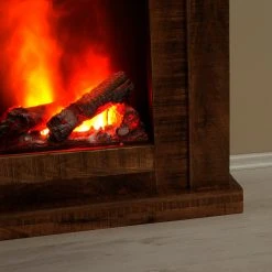 Naturoo Elektrokamin Mumbai - Braun -Wohnzimmermöbel boutique en ligne 1000289240 210908 06202000008 DETAILS P000000001000289240