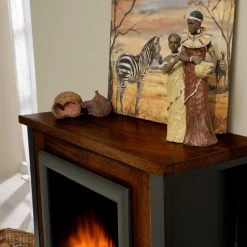 Red Living Elektrokamin Kalkutta - Mango massiv / Metall - Dunkelbraun -Wohnzimmermöbel boutique en ligne 1000289255 210908 06202200031 DETAILS P000000001000289255