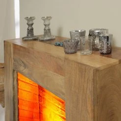 Naturoo Elektrokamin Surat - Camel - Einsatz Stein Dekor -Wohnzimmermöbel boutique en ligne 1000289256 210908 06202300046 DETAILS P000000001000289256