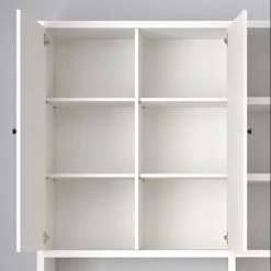 Fredriks Aktenschrank-Kombination Emporio IV - Hochglanz Weiß -Wohnzimmermöbel boutique en ligne 1000289339 211012 15420500040 DETAILS P000000001000289339