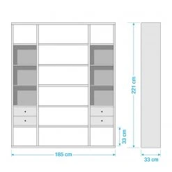 Fredriks Aktenregal-Kombination Emporio VI - Hochglanz Weiß 5 Fredriks Aktenregal-Kombination Emporio VI - Hochglanz Weiß -Wohnzimmermöbel boutique en ligne 1000289373 211012 154209000547 SKETCH DETAILS P000000001000289373 sketch