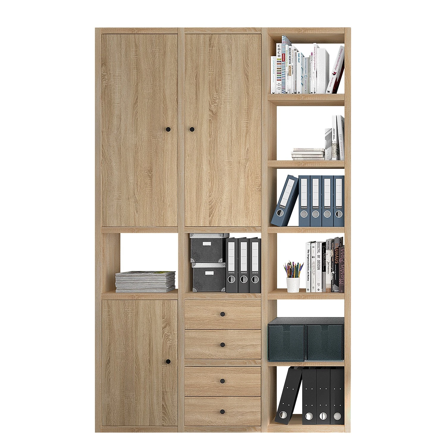 Fredriks Aktenschrank-Kombination Emporio - Eiche Sonoma Dekor 1 Fredriks Aktenschrank-Kombination Emporio - Eiche Sonoma Dekor