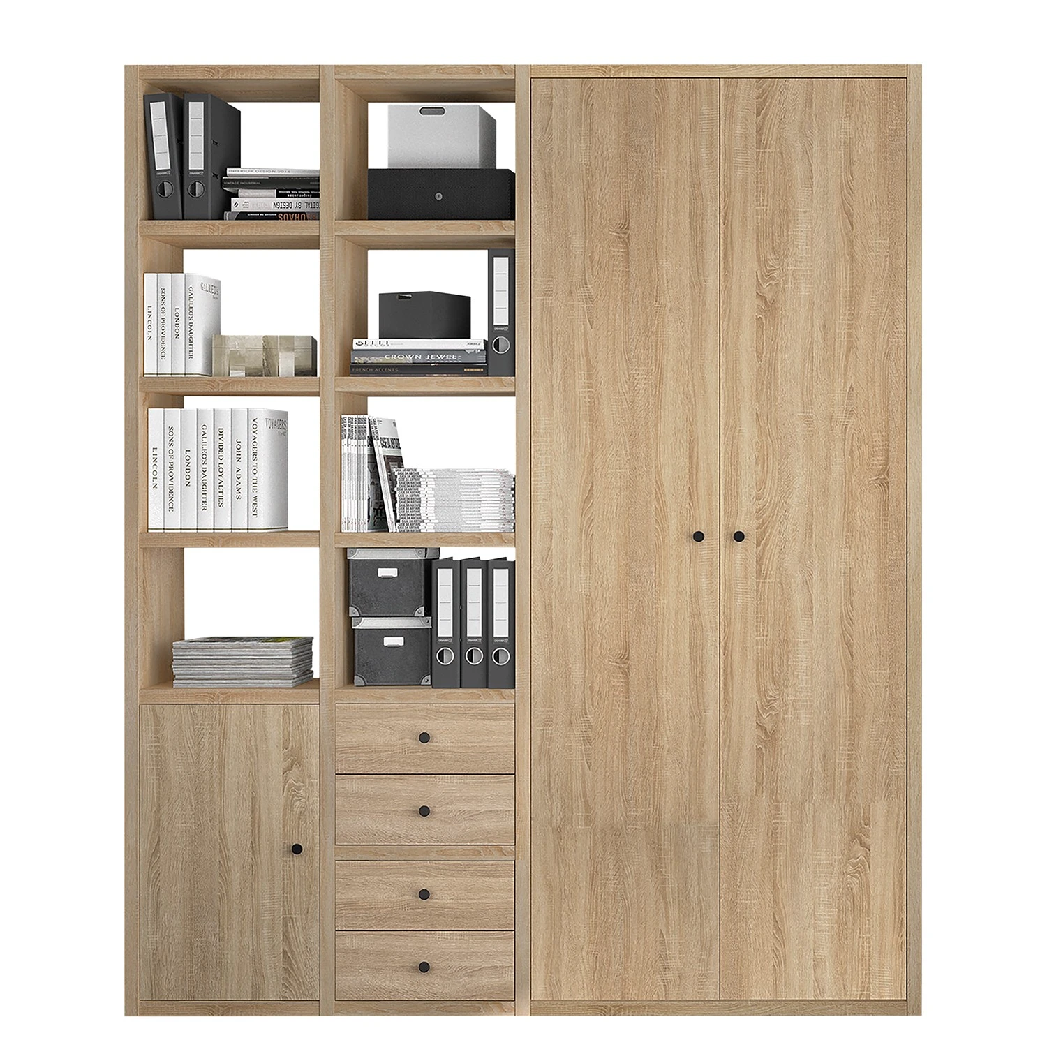 Fredriks Aktenschrank-Kombination Emporio VII - Eiche Sonoma Dekor 1 Fredriks Aktenschrank-Kombination Emporio VII - Eiche Sonoma Dekor
