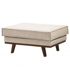 Fredriks Polsterhocker Jurga - Webstoff Sioma: Creme