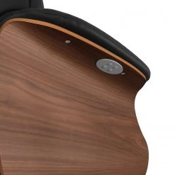 Studio Copenhagen Relaxsessel Anderson VI - Echtleder Neka: Schwarz - Schwarz - Nussbaum -Wohnzimmermöbel boutique en ligne 1000291538 211007 123438000087 DETAILS P000000001000291538