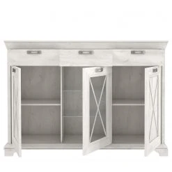 Ridgevalley Highboard Kimbark - Pinie Weiß Dekor -Wohnzimmermöbel boutique en ligne 1000295075 210924 14305000134 DETAILS P000000001000295075