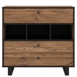 Red Living Kommode Trylith - Eiche Rustikal Dekor / Schwarz -Wohnzimmermöbel boutique en ligne 1000295077 211125 144852000039 DETAILS P000000001000295077