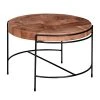 Red Living Couchtisch Cabarita - Akazie massiv / Metall - Akazie / Schwarz