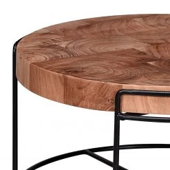 Red Living Couchtisch Cabarita - Akazie massiv / Metall - Akazie / Schwarz -Wohnzimmermöbel boutique en ligne 1000296377 210929 06333000242 DETAILS P000000001000296377