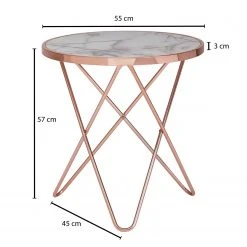 Red Living Beistelltisch Merlimont - Kupfer -Wohnzimmermöbel boutique en ligne 1000296382 210929 06333100685 SKETCH DETAILS P000000001000296382 sketch