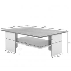 Loftscape Couchtisch Messina - Grauweiß -Wohnzimmermöbel boutique en ligne 1000296392 210929 06333100757 SKETCH DETAILS P000000001000296392 sketch