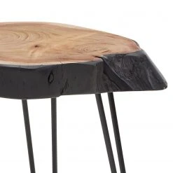 Red Living Beistelltisch Artemis - Akazie massiv / Metall - Akazie / Schwarz -Wohnzimmermöbel boutique en ligne 1000296396 210929 06333200367 DETAILS P000000001000296396