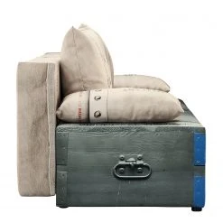 Mooved Schlafsofa Gabun - Flachgewebe - Grauweiß - Keine Unterfederung -Wohnzimmermöbel boutique en ligne 1000296934 211018 10252002274 DETAILS P000000001000296934