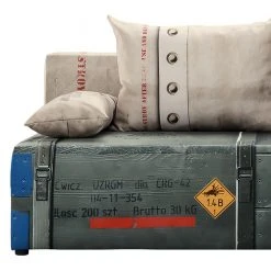 Mooved Schlafsofa Gabun - Flachgewebe - Grauweiß - Keine Unterfederung -Wohnzimmermöbel boutique en ligne 1000296934 211018 10252002318 DETAILS P000000001000296934