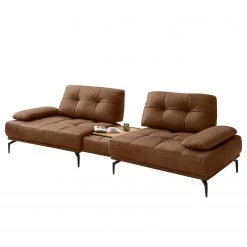 Wohnzimmermöbel boutique en ligne 7 Fredriks Bigsofa Linville - Microfaser Torne: Rehbraun - Ohne Kopfstütze