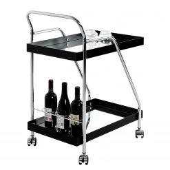 Loftscape Servierwagen Altamura - Glas / Metall - Schwarz / Chrom 10 Loftscape Servierwagen Altamura - Glas / Metall - Schwarz / Chrom -Wohnzimmermöbel boutique en ligne 1000297665 211005 07575300078 DETAILS P000000001000297665