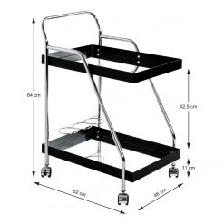 Loftscape Servierwagen Altamura - Glas / Metall - Schwarz / Chrom 11 Loftscape Servierwagen Altamura - Glas / Metall - Schwarz / Chrom -Wohnzimmermöbel boutique en ligne 1000297665 211005 075754000522 SKETCH DETAILS P000000001000297665 sketch