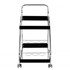 Loftscape Servierwagen Altamura - Glas / Metall - Schwarz / Chrom 13 Loftscape Servierwagen Altamura - Glas / Metall - Schwarz / Chrom -Wohnzimmermöbel boutique en ligne 1000297665 211005 07575400089 DETAILS P000000001000297665
