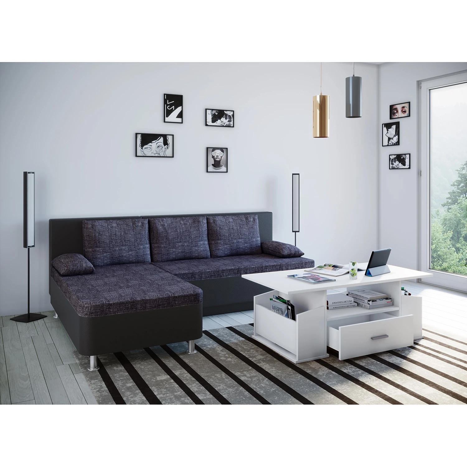 VCM Couchtisch Junata - Weiß 2 VCM Couchtisch Junata - Weiß – Bild 2