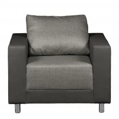 Loftscape Sessel Greenwood - Kunstleder Gardi/Flachgewebe Senja: Schwarz / Dunkelgrau -Wohnzimmermöbel boutique en ligne 1000298178 220204 1427130030 DETAILS P000000001000298178