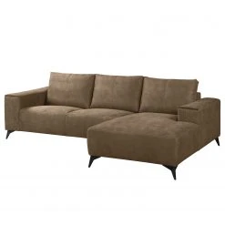 Loftscape Ecksofa Gatsby - Antiklederlook - Microfaser Zaira: Havanna - Longchair davorstehend rechts -Wohnzimmermöbel boutique en ligne 1000298281 211011 134017000121 DETAILS P000000001000298281