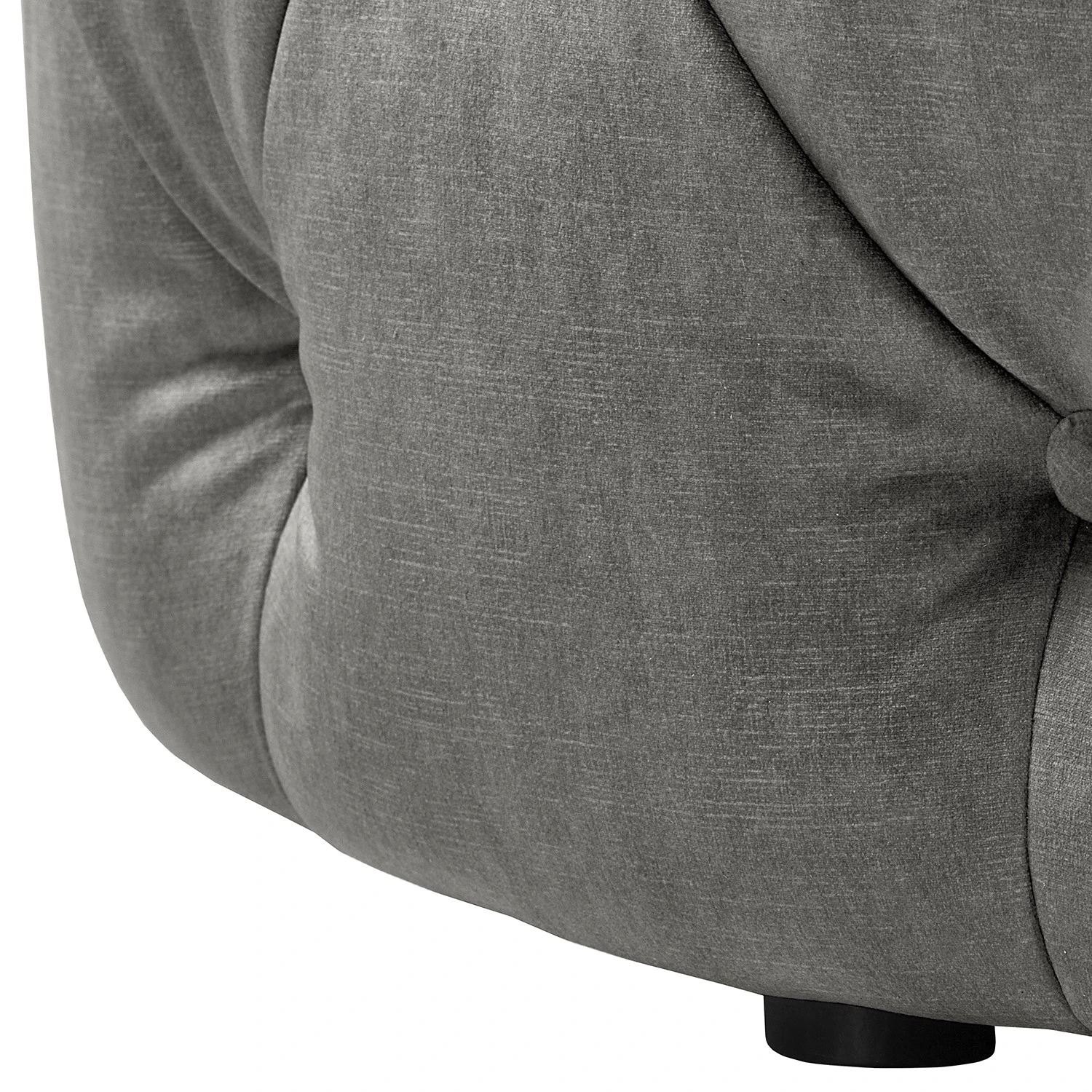 Red Living Polsterhocker Grotta - Samt Tomi: Grau 7 Red Living Polsterhocker Grotta - Samt Tomi: Grau – Bild 7