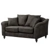 Red Living Sofa Lovis (2-Sitzer) - Microfaser Rica: Grau