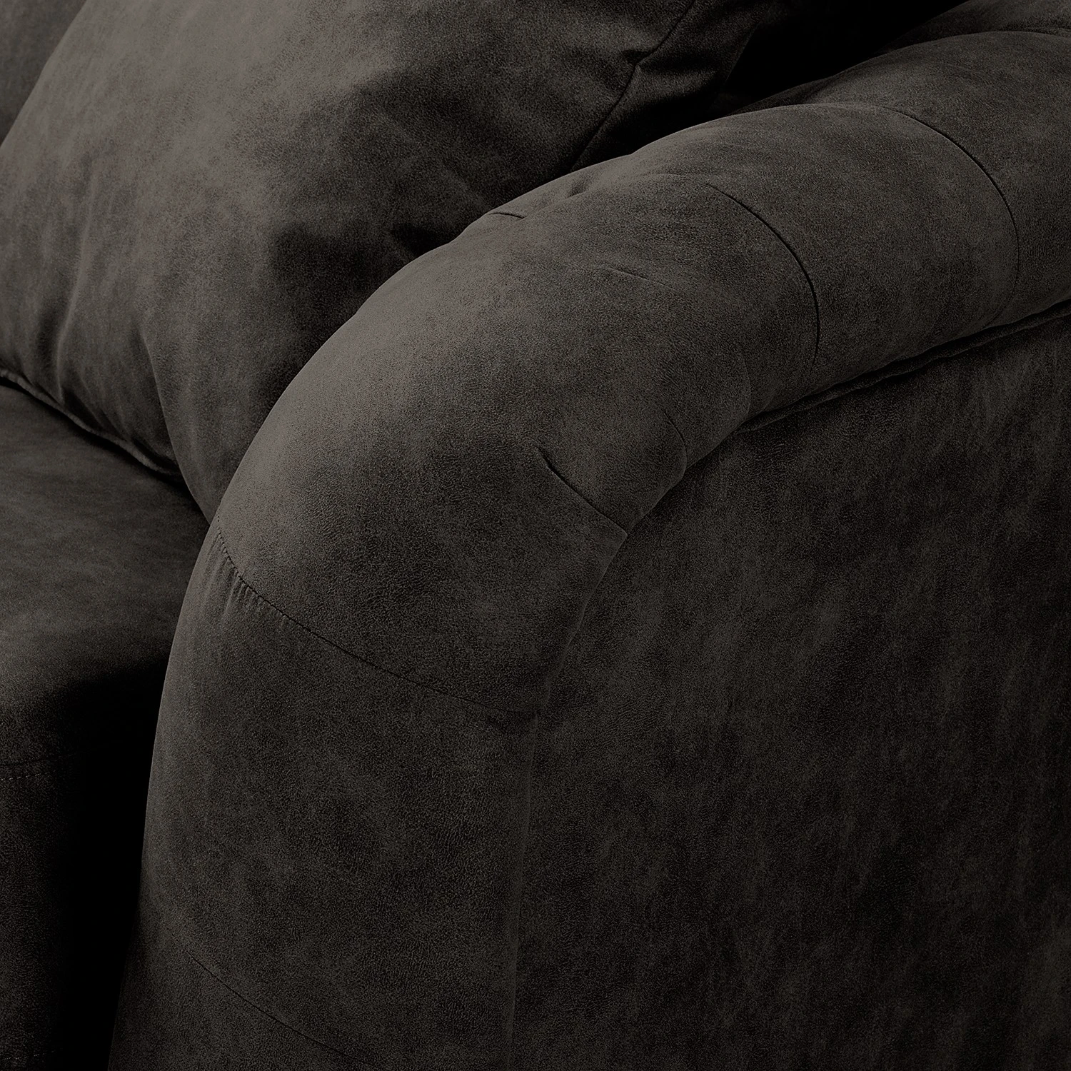 Red Living Sofa Lovis (2-Sitzer) - Microfaser Rica: Grau 12 Red Living Sofa Lovis (2-Sitzer) - Microfaser Rica: Grau – Bild 12