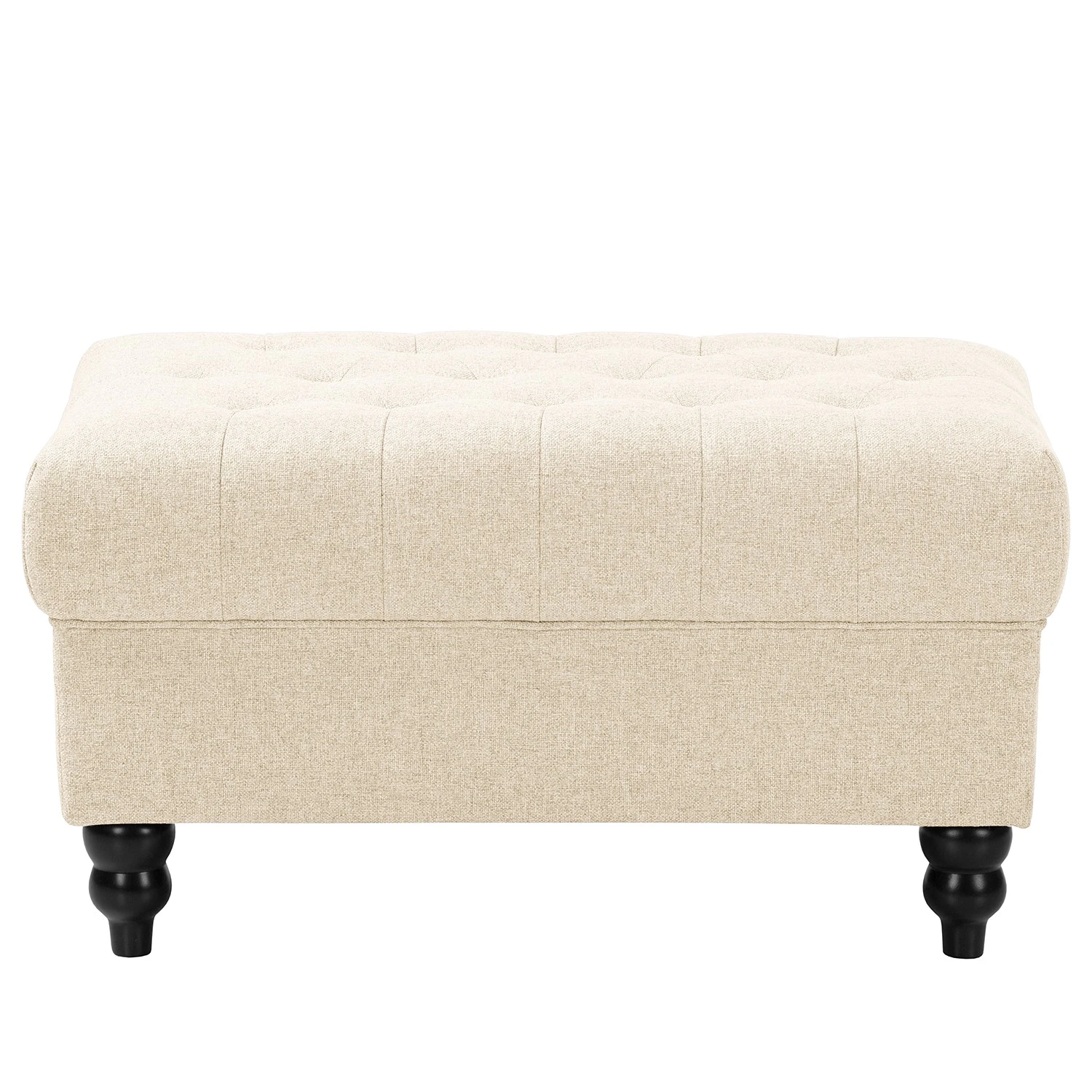 Red Living Polsterhocker Lovis - Webstoff Jazy: Creme 2 Red Living Polsterhocker Lovis - Webstoff Jazy: Creme – Bild 2