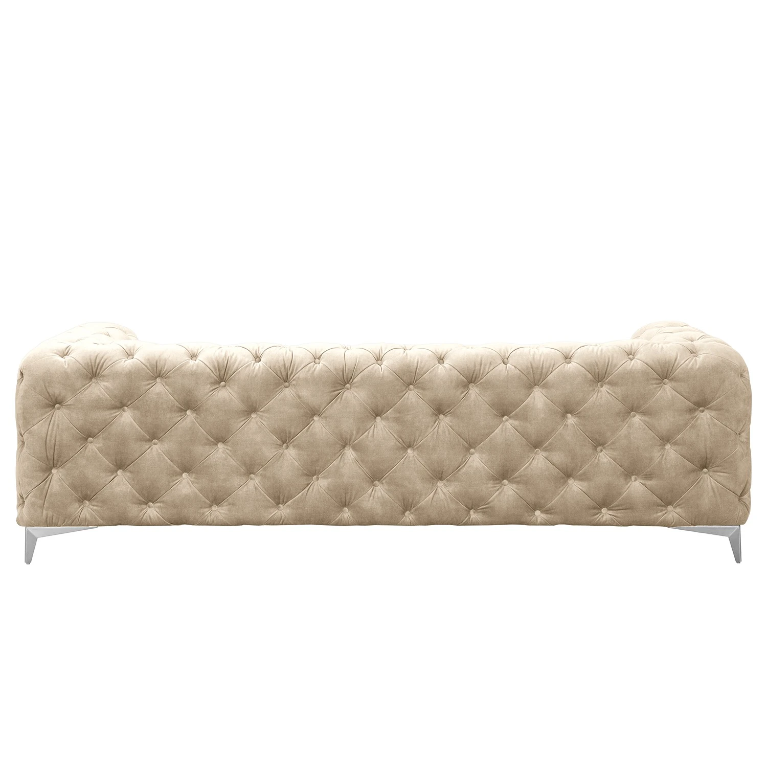 Red Living Sofa Merlin (3-Sitzer) - Samt Tomi: Creme 4 Red Living Sofa Merlin (3-Sitzer) - Samt Tomi: Creme – Bild 4