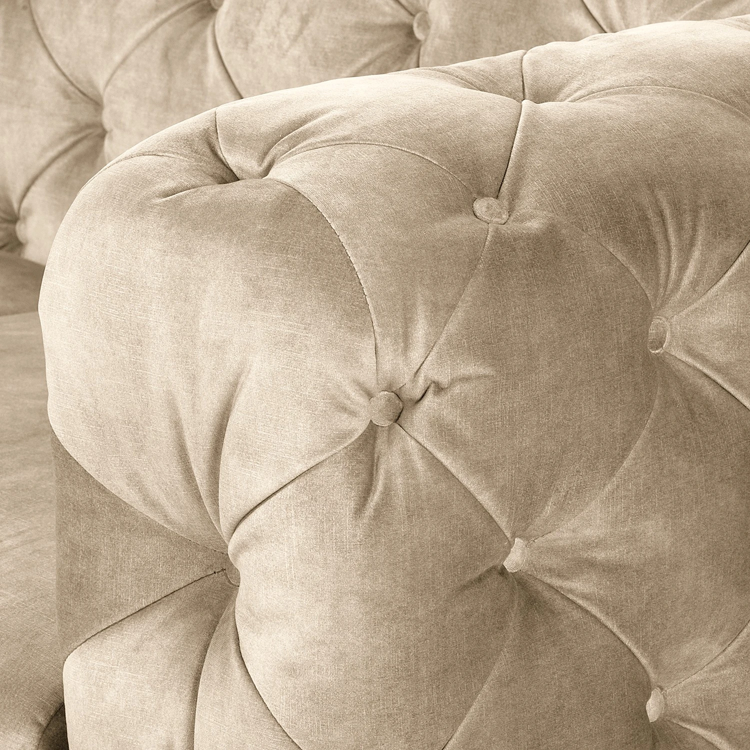 Red Living Sessel Merlin - Samt Tomi: Creme 9 Red Living Sessel Merlin - Samt Tomi: Creme – Bild 9