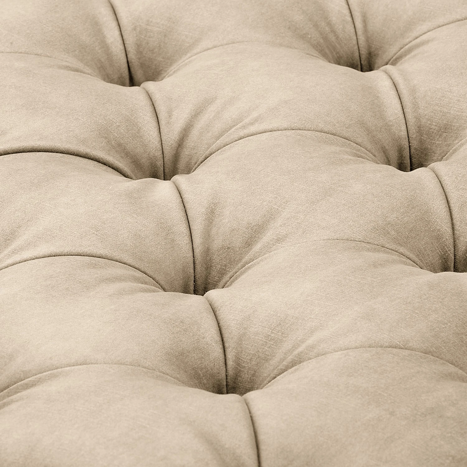 Red Living Polsterhocker Merlin - Samt Tomi: Creme 6 Red Living Polsterhocker Merlin - Samt Tomi: Creme – Bild 6