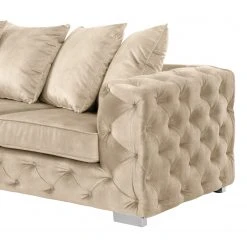 Red Living Ecksofa Grotta - Samt Tomi: Creme - Gleichschenklig - Ohne Schlaffunktion -Wohnzimmermöbel boutique en ligne 1000299054 211214 18030101576 DETAILS P000000001000299054