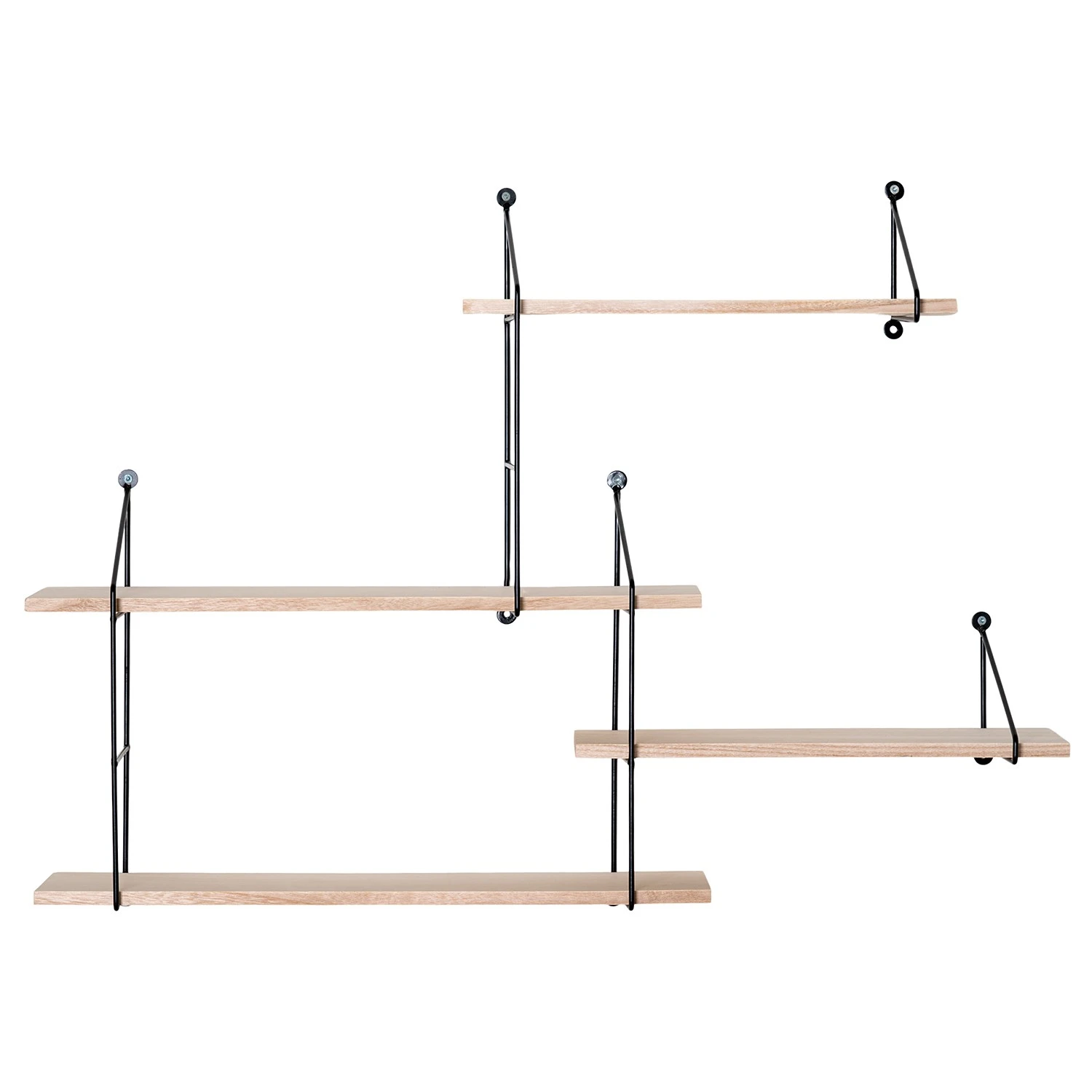 Red Living Wandregal Hanno - Paulownia massiv / Metall - Paulownia / Schwarz 1 Red Living Wandregal Hanno - Paulownia massiv / Metall - Paulownia / Schwarz